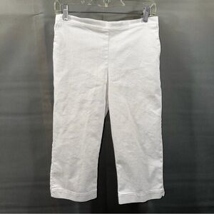 Alfred Dunner: Womens White Capri Pants With Pockets Size Petite 6 / Read Desc